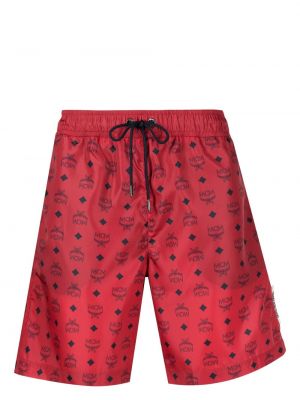Kratke hlače s printom Mcm crvena