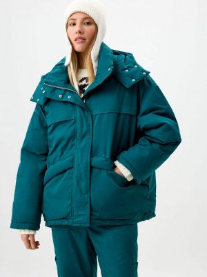Утепленная демисезонная куртка Sela зеленая
