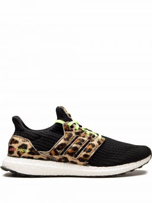 Sneakerși cu model leopard Adidas UltraBoost negru