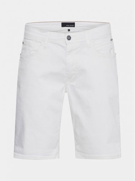 Slim fit priliehavé džínsové šortky Blend biela