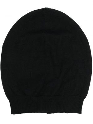 Кашмирена шапка Rick Owens черно
