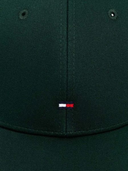 Хлопковая кепка Tommy Hilfiger зеленая