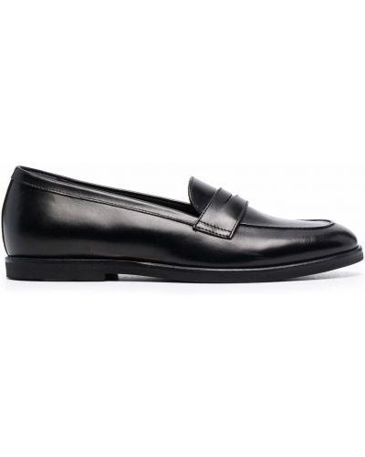 Skinn loafers Scarosso svart