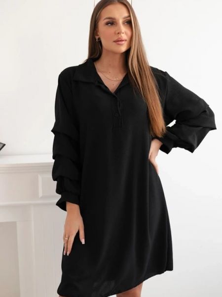 Oversized šaty Fasardi čierna