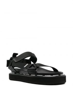 Slingback sandale mit print Moschino schwarz