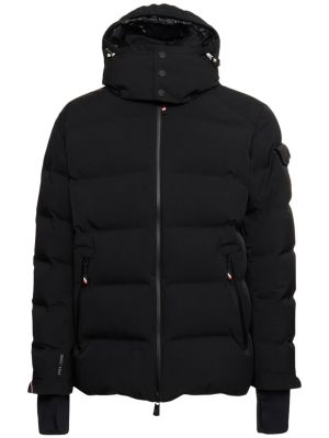 Nylonowa kurtka narciarska puchowa Moncler Grenoble czarna
