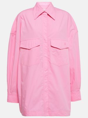 Βαμβακερό πουκάμισο The Attico ροζ