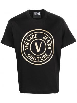 T-shirt à imprimé Versace Jeans Couture noir