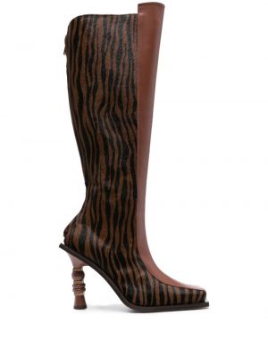 Členkové topánky s potlačou so vzorom zebry Ahluwalia