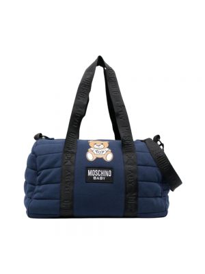 Niebieska torba podróżna Moschino