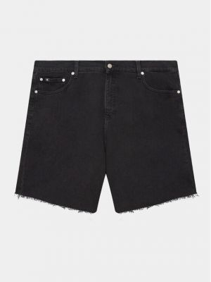 Дънкови шорти Calvin Klein Jeans Plus черно