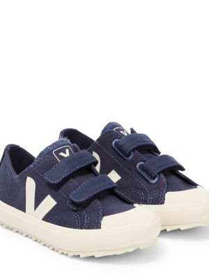 Canvas sneakers for gutter Veja Kids blå