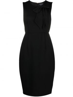 Koktejlkové šaty s mašľou Kate Spade čierna