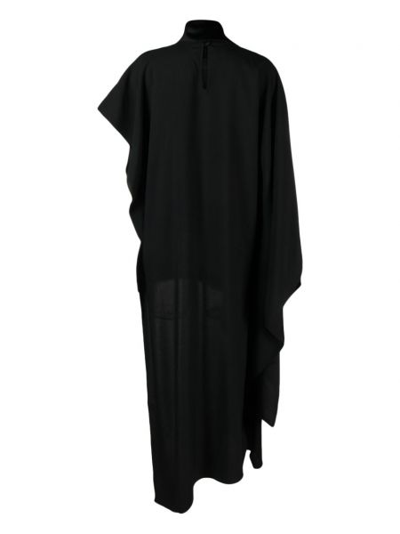 Vestito con frange in crepe Taller Marmo nero