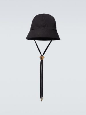 Pamučna kapa Versace crna