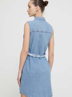 Mini ruha Karl Lagerfeld Jeans kék