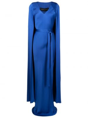 Вечерна рокля от креп Gloria Coelho синьо