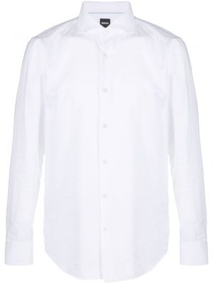 Chemise avec manches longues Boss blanc