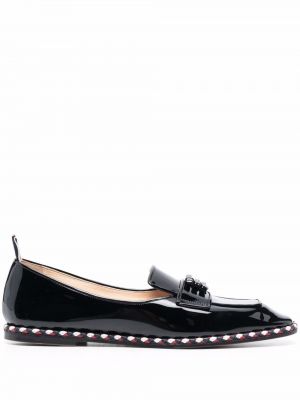 Loafers med sløyfe uten hæl Thom Browne svart