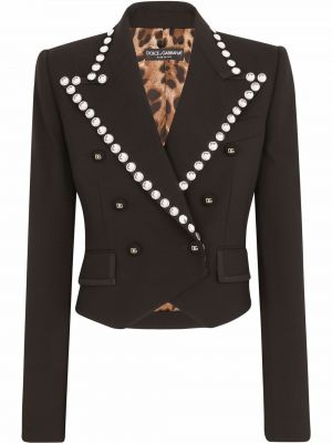 Blazer mit spikes Dolce & Gabbana schwarz