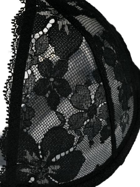 Krajková podprsenka jersey Stella Mccartney černá