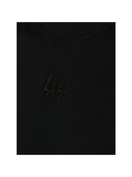 Camiseta con bordado de algodón 44 Label Group negro