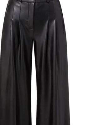 Spodnie plisowane Veronica Beard czarne