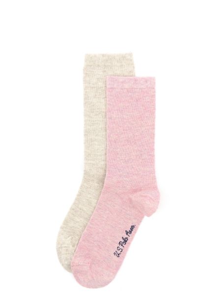Хлопковые носки U.s. Polo розовые