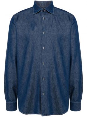 Bavlnená košeľa Paul Smith modrá