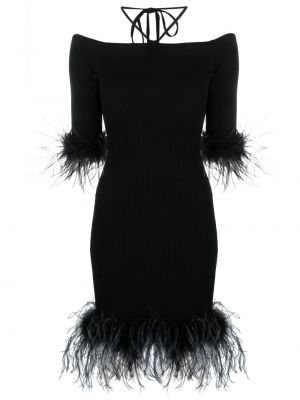 Φόρεμα με φτερά Giuseppe Di Morabito μαύρο