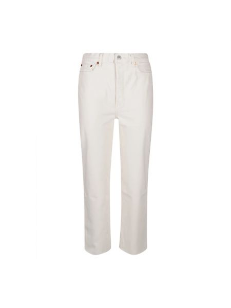Białe proste spodnie Re/done