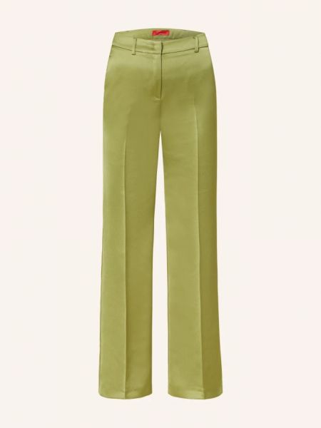 Атласные брюки Max & Co. зеленые