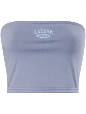 Top court brodé Reebok bleu