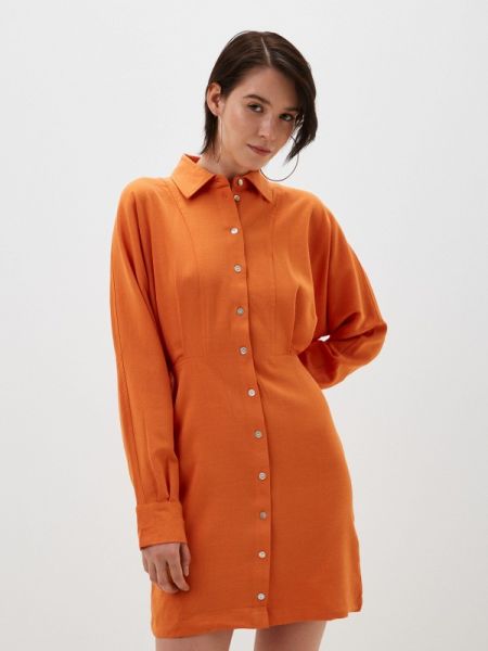 Платье-рубашка Colin's оранжевое