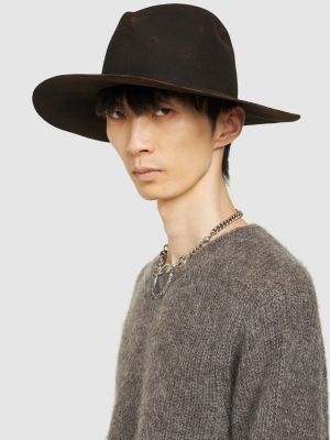 Sombrero de lana Yohji Yamamoto negro