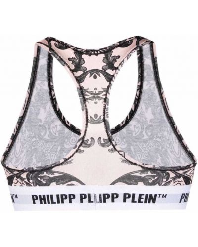 Podprsenka s potiskem Philipp Plein růžová