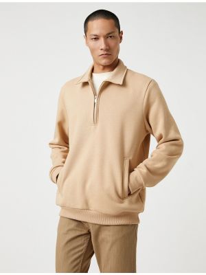 Džemperis su užtrauktuku ilgomis rankovėmis su kišenėmis Koton