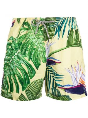 Kratke hlače s printom s tropskim uzorkom Mc2 Saint Barth zelena