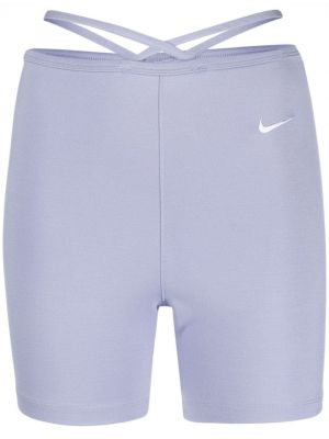 Asymetrické kraťasy Nike fialové