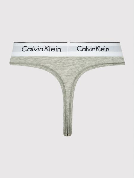 Стринги Calvin Klein серые