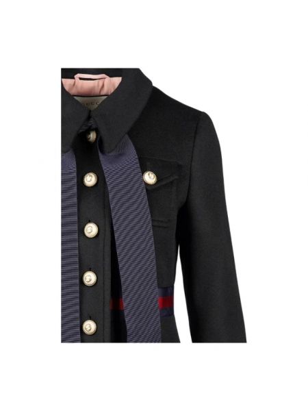 Abrigo de lana retro outdoor Gucci Vintage negro