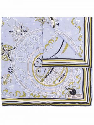 Шерстяной платок с принтом Emilio Pucci