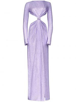 Вечерна рокля с кристали Area виолетово