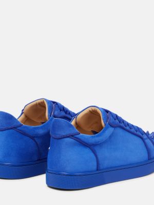 Sneakersy zamszowe Christian Louboutin niebieskie
