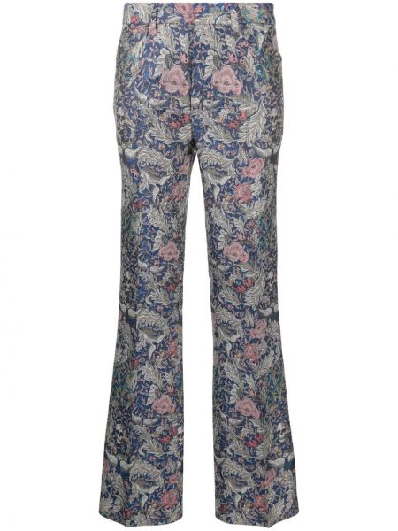 Trykt floral flare bukser Zadig&voltaire blå