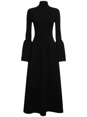 Μίντι φόρεμα Chloé μαύρο
