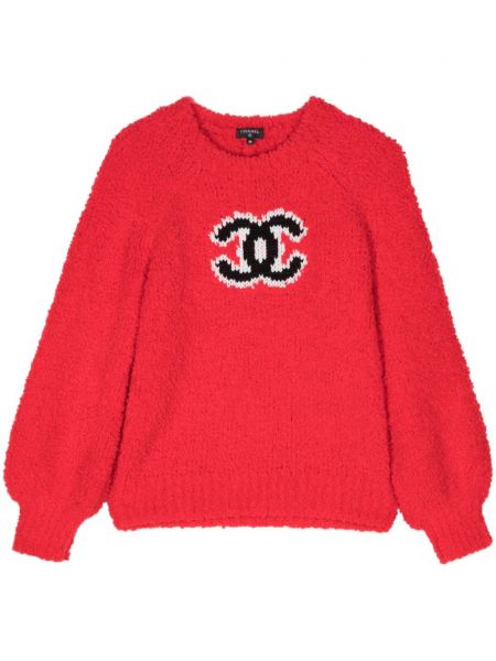 Πουλόβερ Chanel Pre-owned κόκκινο
