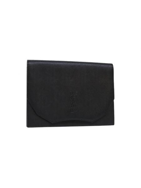 Kopertówka skórzana Yves Saint Laurent Vintage czarna