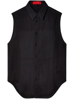 Košeľa bez rukávov Eckhaus Latta čierna