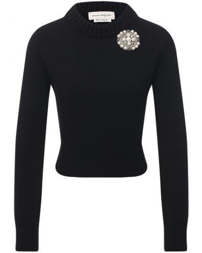 Кашемировый пуловер Alexander Mcqueen, черный